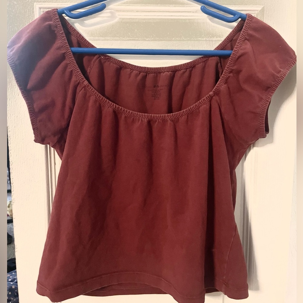 Brandy Melville Burgundy Blouse